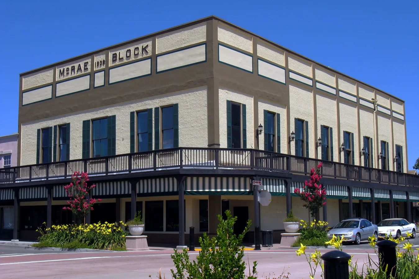 The historic McRae Block in Old Town Roseville